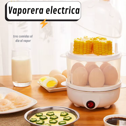 Vaporera electrica para huevos, máquina de cocina para desayuno.